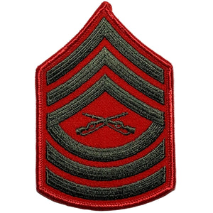 U.S. Marine Corps Women's Master Sergeant (E-8) Alpha Dress Uniform Rank Patch