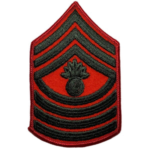 U.S. Marine Corps Women's Master Gunnery Sergeant (E-9) Alpha Dress Uniform Rank Patch