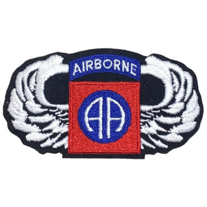 Large U.S. Army 82nd Airborne Division Insignia and Wings Patch