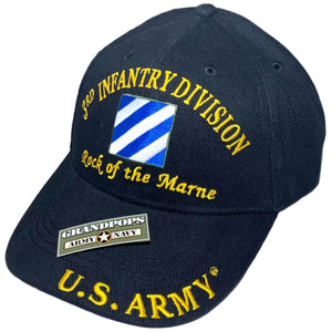 U.S. Army 3rd Infantry Division "Rock of the Marne" Black Low Profile Baseball Cap