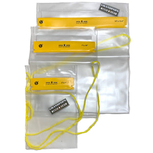 Resealable Hook & Loop Waterproof Bag 3-Pack with a Grandpops Army Navy logo.