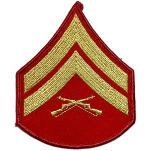 U.S. Marine Corps Men's Corporal (E-4) Dress Blue Uniform Rank Patch