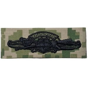 U.S. Navy NWU Type III Camo Embroidered Expeditionary Warfare Badge Patch