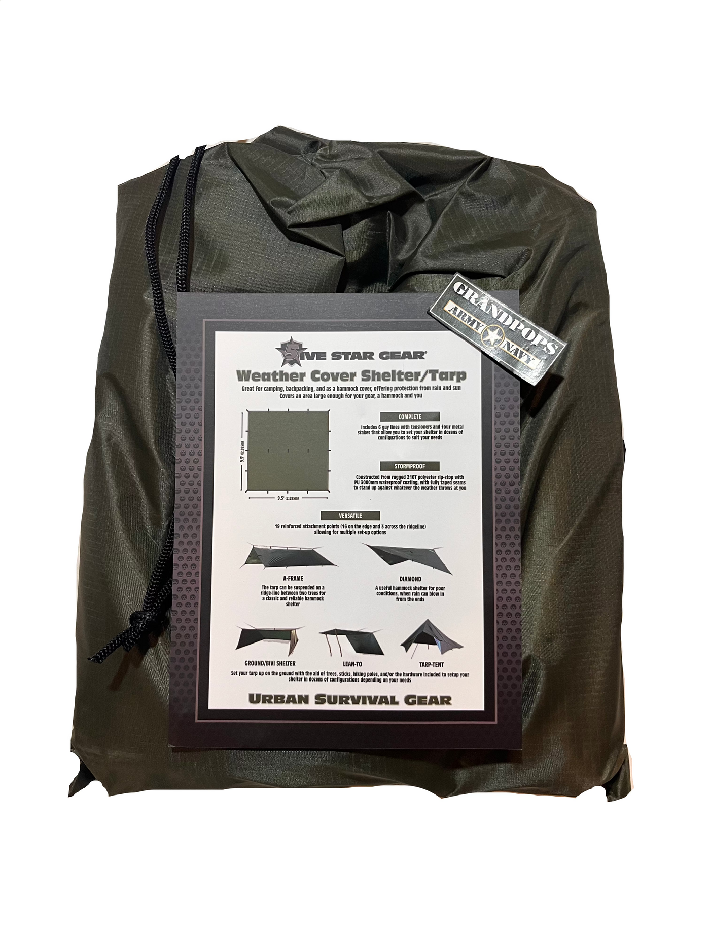 tarp navy OD Green Field Tarp/Hasty Shelter Tarpaulin – GRANDPOPSARMYNAVY