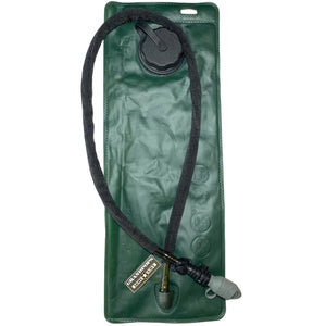 OD Green 3L Hydration Bladder W/ CamelBak Mouthpiece Upgrade with a Grandpops Army Navy logo.