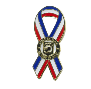 POW-MIA Red/White/Blue Ribbon Pin