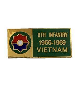 9th Infantry Division 1966-1969 Vietnam Tour Pin