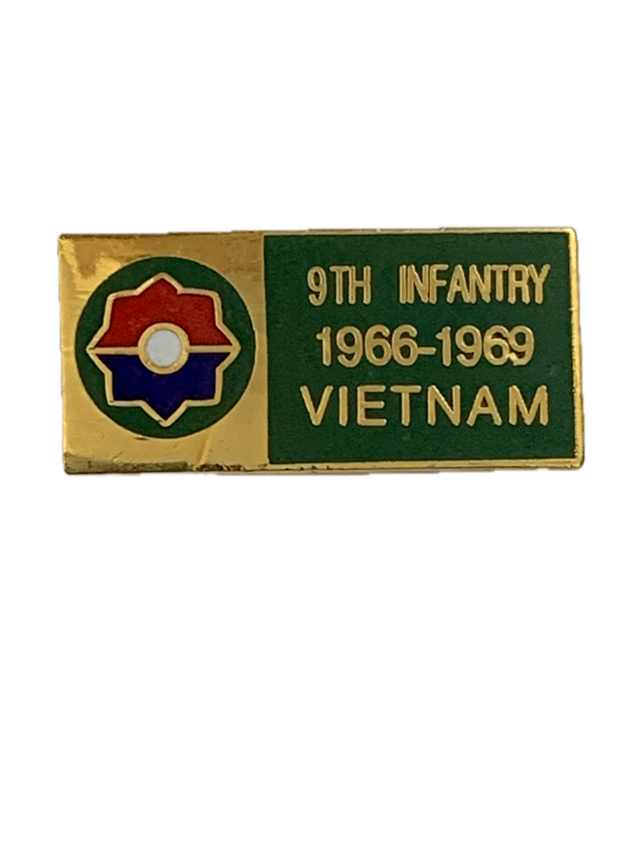 9th Infantry Division 1966-1969 Vietnam Tour Pin