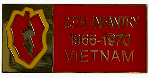 25th Infantry Division 1966-1970 Vietnam Tour Pin