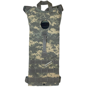 Good Condition U.S. Military ACU UCP Digital Camo Hydration Pack With a Grandpops Army Navy logo.