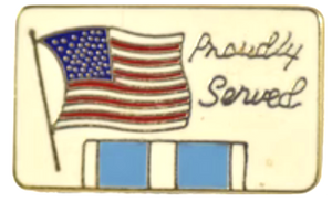 Korean War Proudly Served Pin