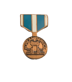 Korean Service Medal Pin