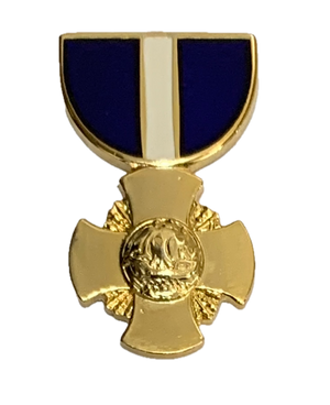 USN Cross Medal Ribbon Pin