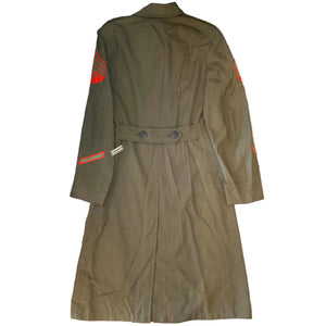 USMC Cold War Era Serge Green MC Shade 2234 Wool Man's Overcoat