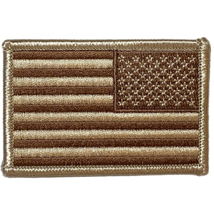 Reverse Desert Tan American Flag Patch