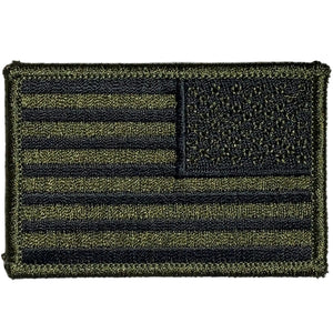 Reversed OD Green Subdued American Flag Patch