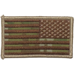 Reversed MultiCam American Flag Patch