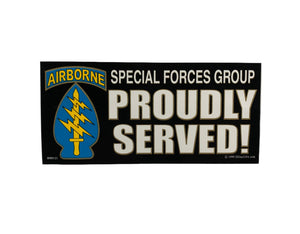 Airborne Special Forces Group Proudly Served! Bumper Sticker