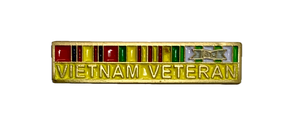 Vietnam Veteran Ribbons With "60" Date Pin