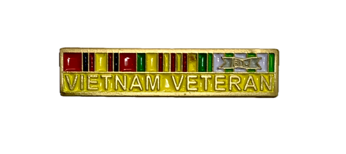 Vietnam Veteran Ribbons With "60" Date Pin