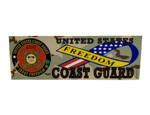 United States Coast Guard Iraqi Freedom Bumper Sticker