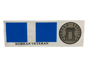 Korean War Ribbon Bumper Sticker