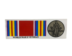 World War II Veteran Bumper Sticker