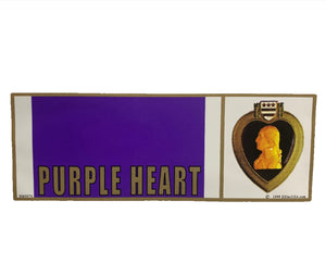 Purple Heart Bumper Sticker