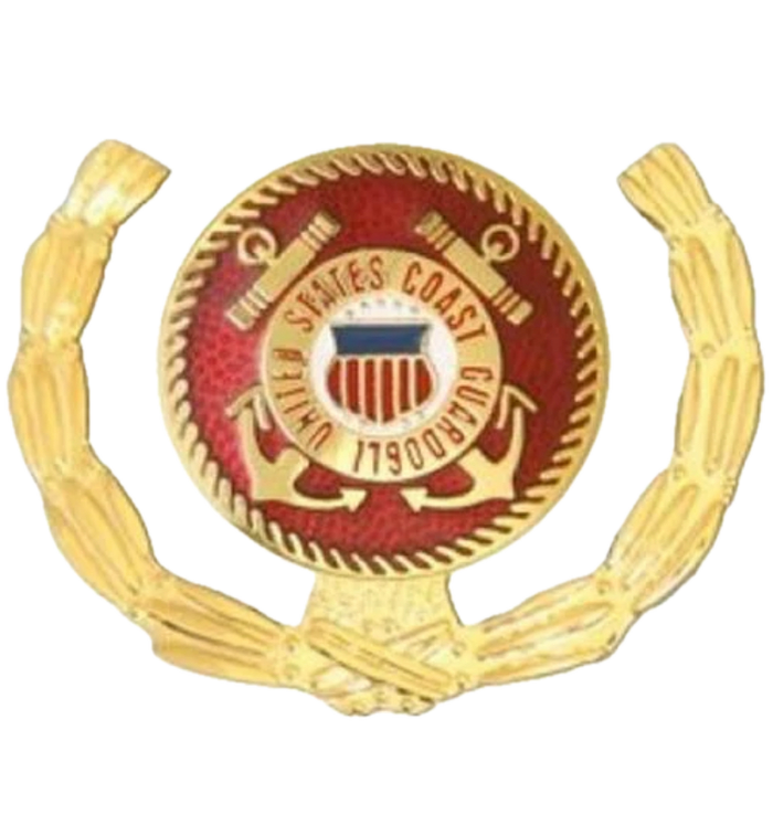 U.S. Coast Guard Logo Wreath Pin