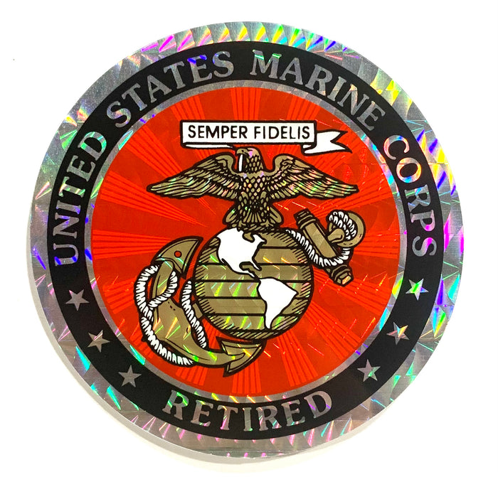 United States Marine Corps Retired Sticker