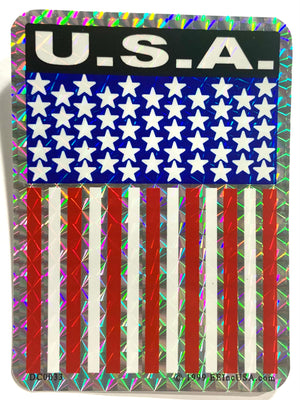 U.S.A. American Flag Sticker