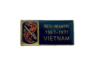 198th Infantry Division 1967-1971 Vietnam Tour Pin