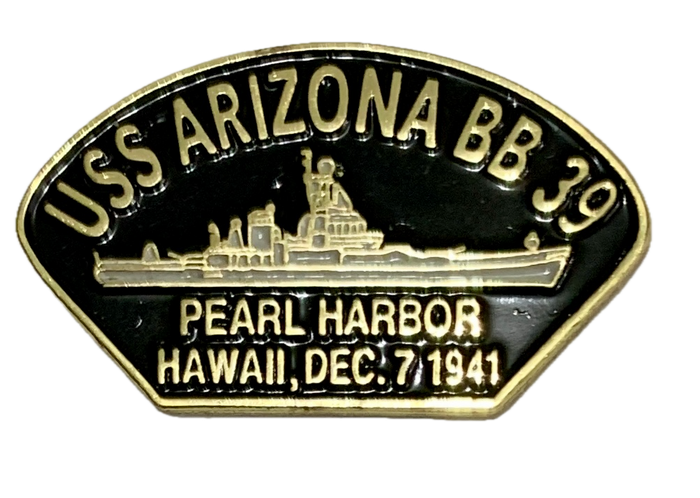 USS Arizona BB-39 Pearl Harbor Pin