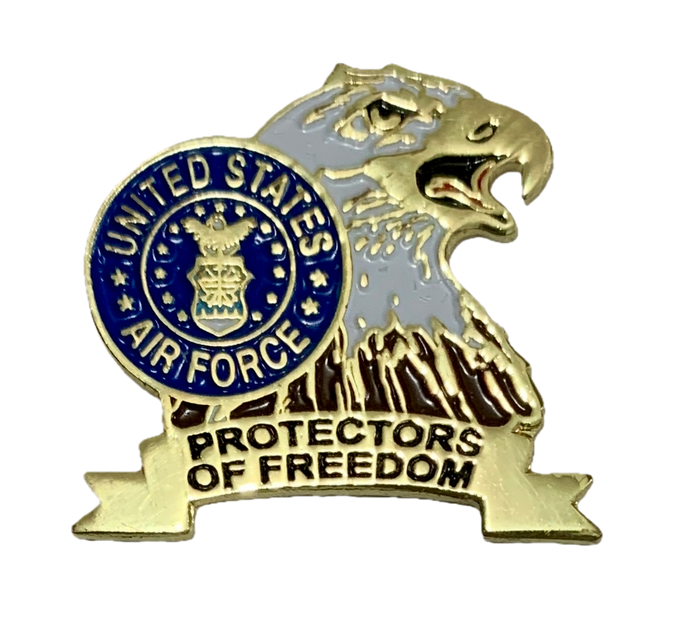 USAF Logo Protectors Of Freedom Pin