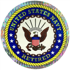 United States Navy Retired Sticker