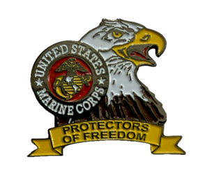 USMC Protectors Of Freedom Pin