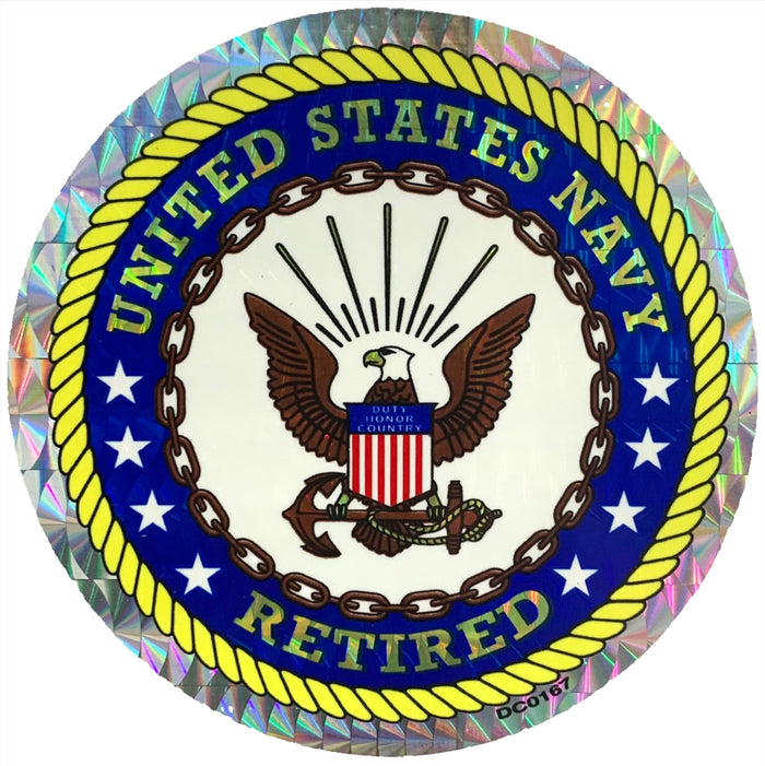 United States Navy Retired Sticker