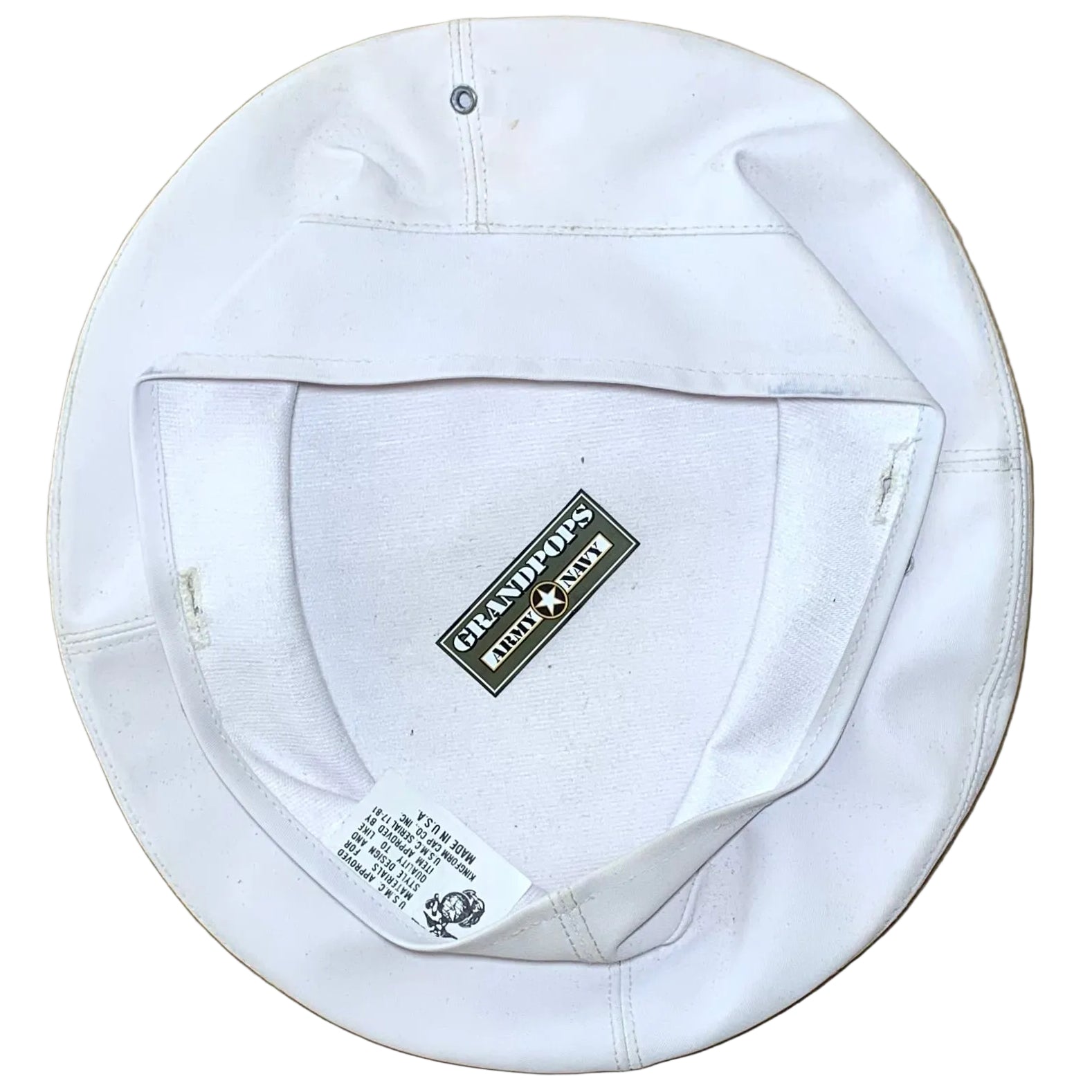 USMC Dress Blue Uniform White Frame Cap Cover – GRANDPOPSARMYNAVY