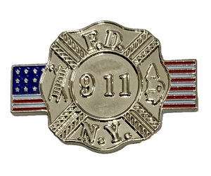 F.D.N.Y. Logo/USA Flag 911 Memorial Pin