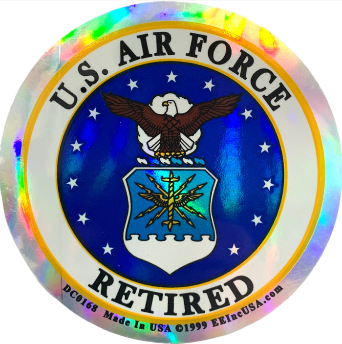 US Air Force Retired Car Wall Window Vinyl Decal Sticker Military US Air Force Retired Car Wall Window Vinyl Decal Sticker Military