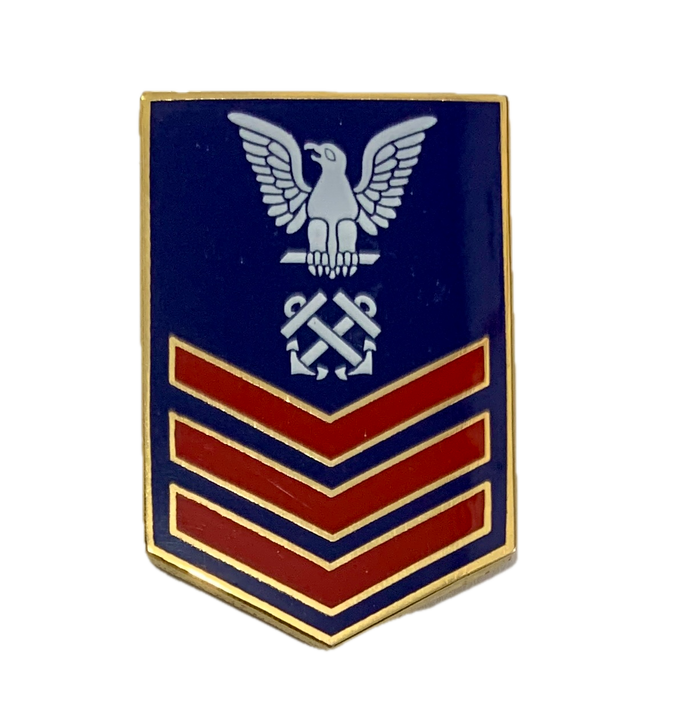 U.S. Coast Guard Petty Officer (LEFT) 1st Class E6 Pin