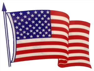 American Flag Interior Sticker