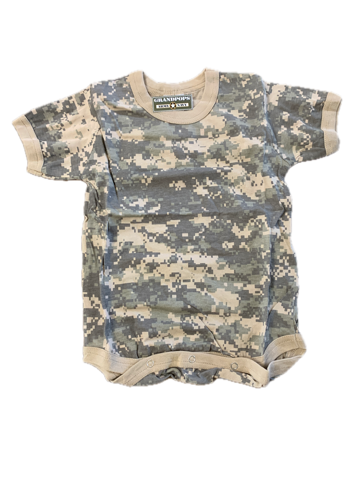 Toddler ACU Digital Onesies With Snaps