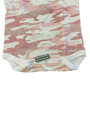 Infant/Toddler Pink Camouflage Onesies With Snaps