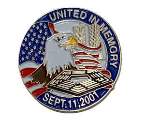 United In Memory Sept. 11,2001 Pentagon Memorial Pin