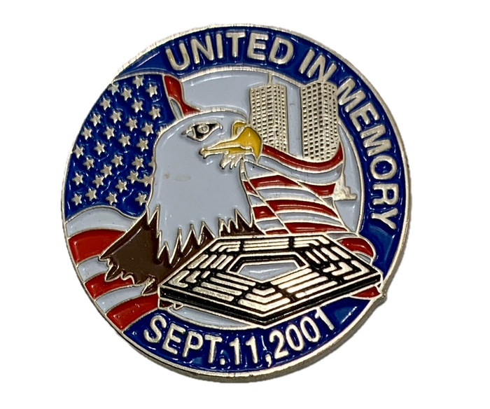 United In Memory Sept. 11,2001 Pentagon Memorial Pin