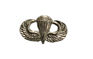 Army Basic Paratrooper Wings (Mini) Silver Insignia Pin