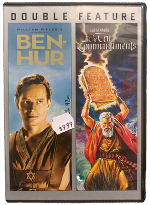 Ben-Hur & The Ten Commandments Double Feature DVD's