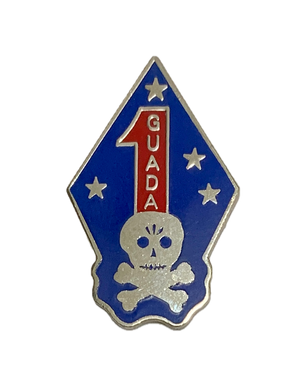 USMC 1st Marine Division Guada LRRP Pin