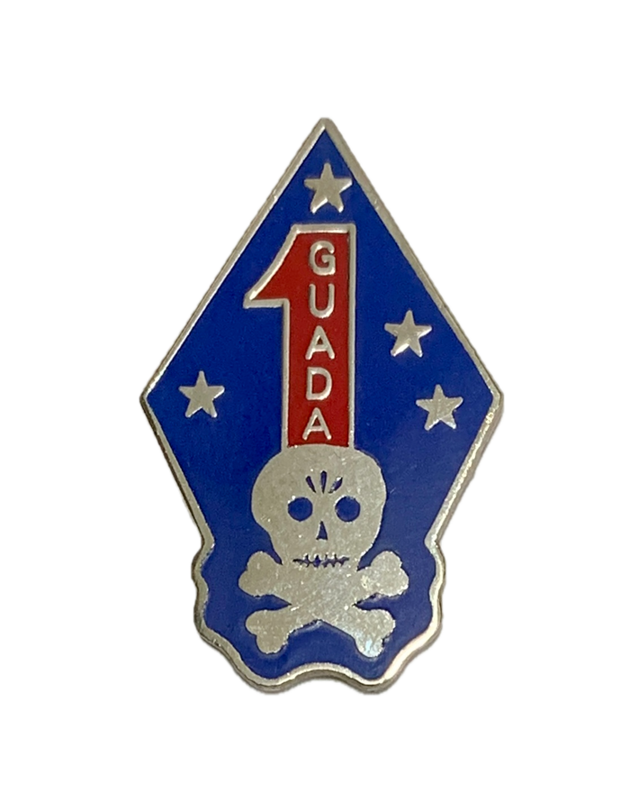 USMC 1st Marine Division Guada LRRP Pin